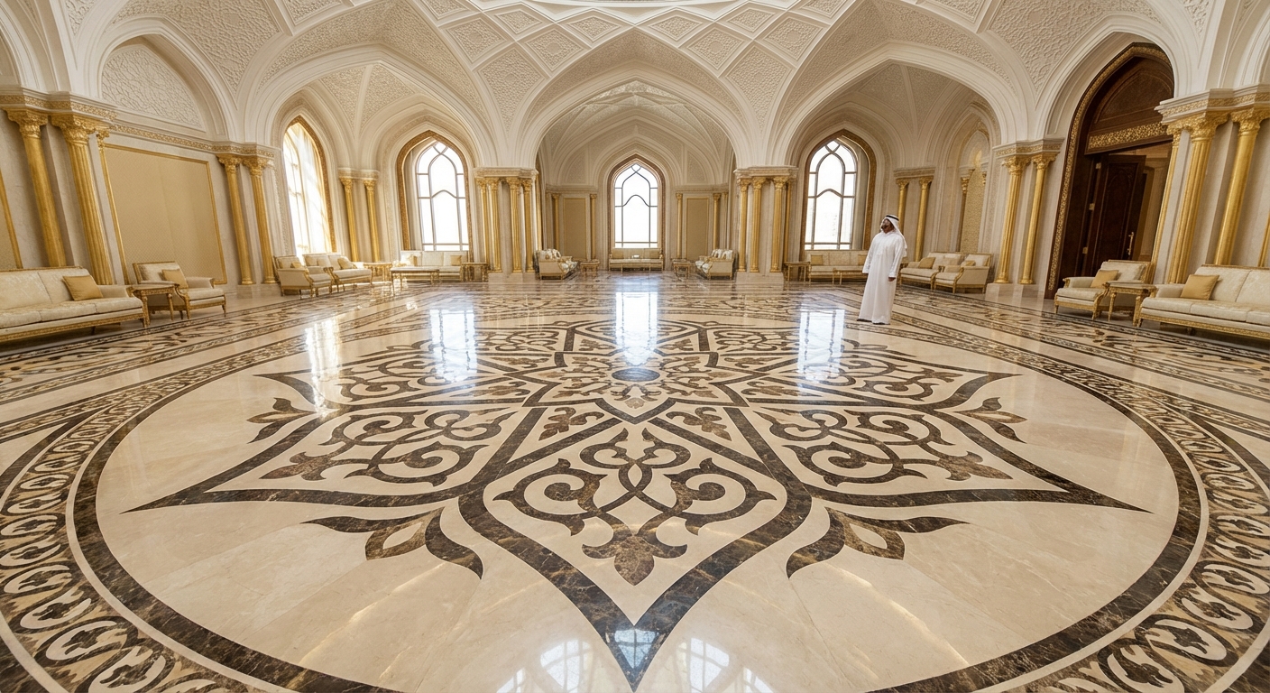 Marble Floor Patterns: Visually Expanding Grand Halls with Waterjet ...